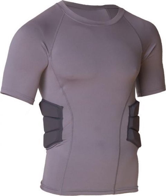 American Football Shirt - Met Ingenaaide Rib Pads - Korte Mouw