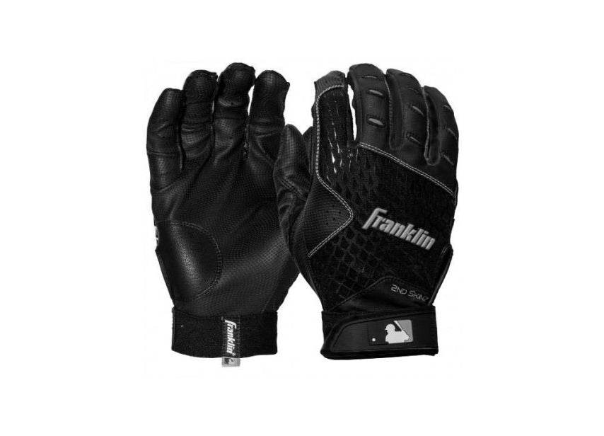 Baseball-Schlaghandschuhe – Softball – 2ND-SKINZ – (schwarz) – Kinder groß