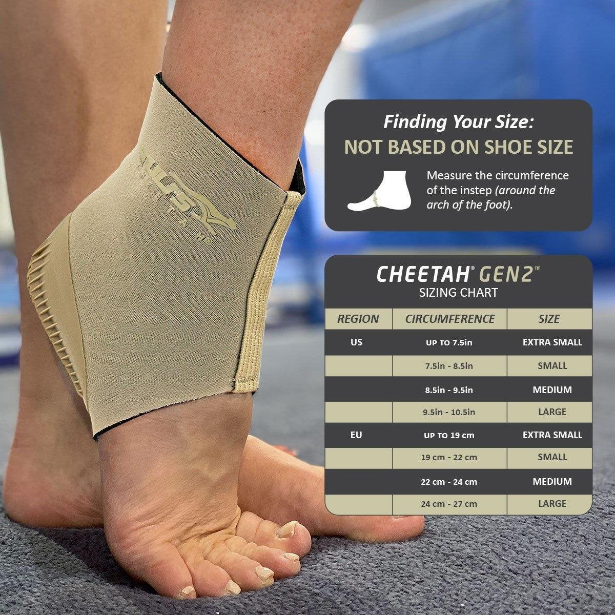 Heel cup - Cheetah Gen2 - Compression sleeve - Instant relief from heel pain