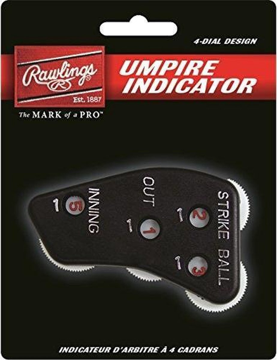 Baseball Umpires Counter - 4-dial - Black