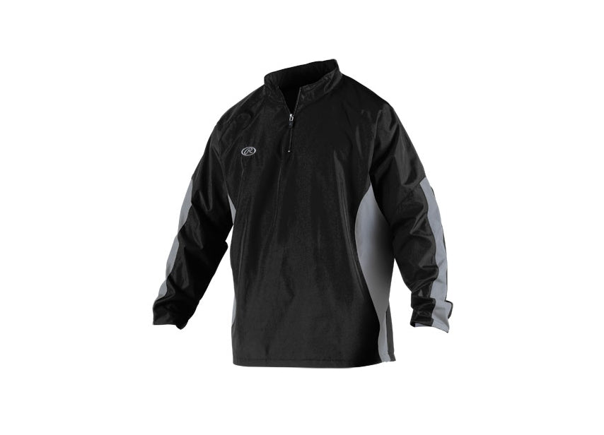 Honkbal - Corta-Vento - Pullover met 1/4 rits - Jeugd (Zwart)