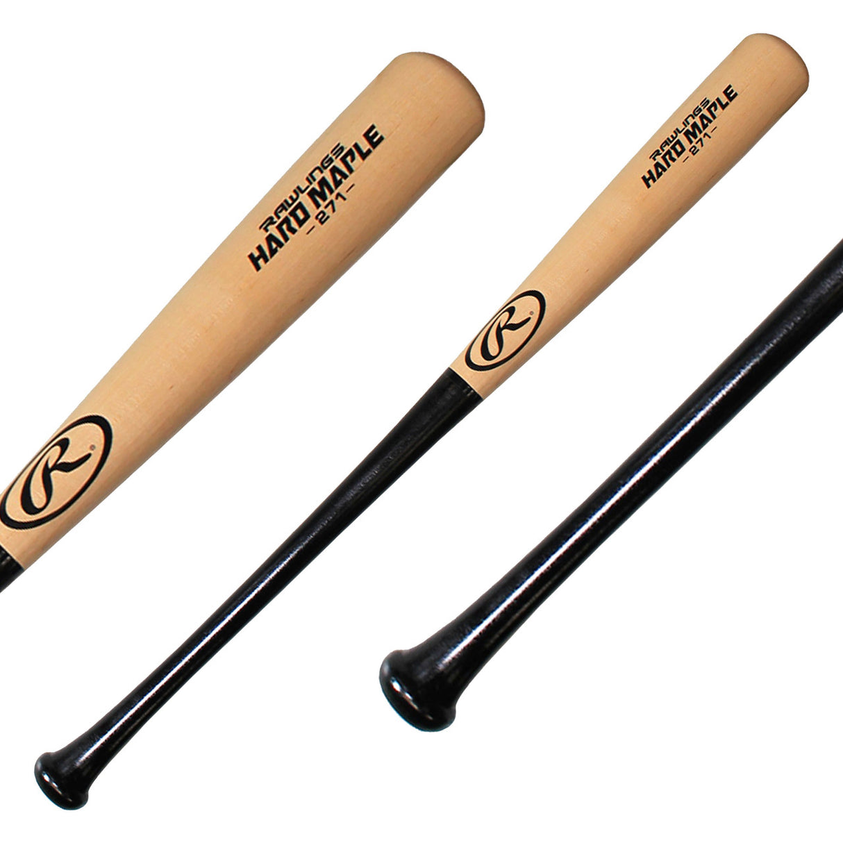 Wooden Baseball Bat - R271MB - Adirondack - Hard Maple - Half Dip - 33 inch Size (-3)