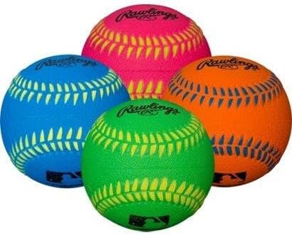 Rawlings - Sponge Rubber Honkballen - Vier Neon Kleuren - 9 inch