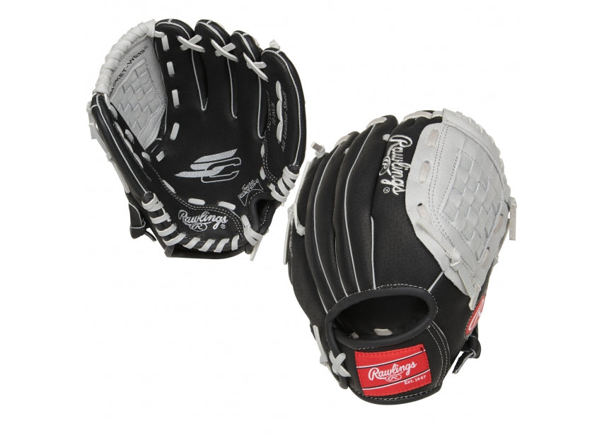 RSB140GB Baseball Softball Glove - Adults - Black/Gray - 14 inches