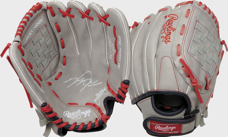 Rawlings - Honkbalhandschoen - Jeugd - Sure Catch - Mike Trout Signature - SC110MT - Voor Rechtshandige Werper