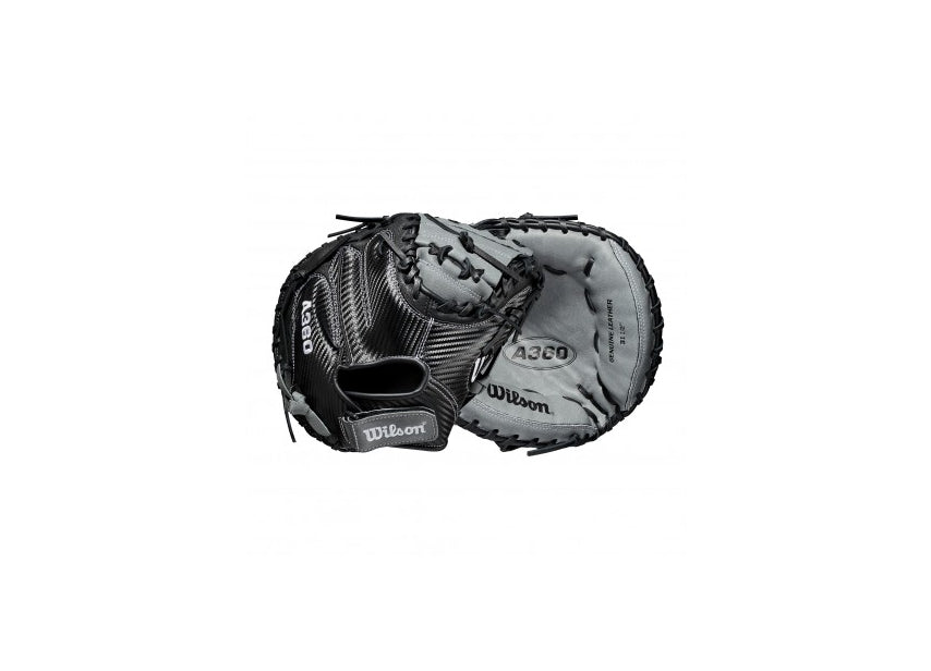 Baseball Catcher Glove - A360 - Children - (black/gray) - 13.5 inches