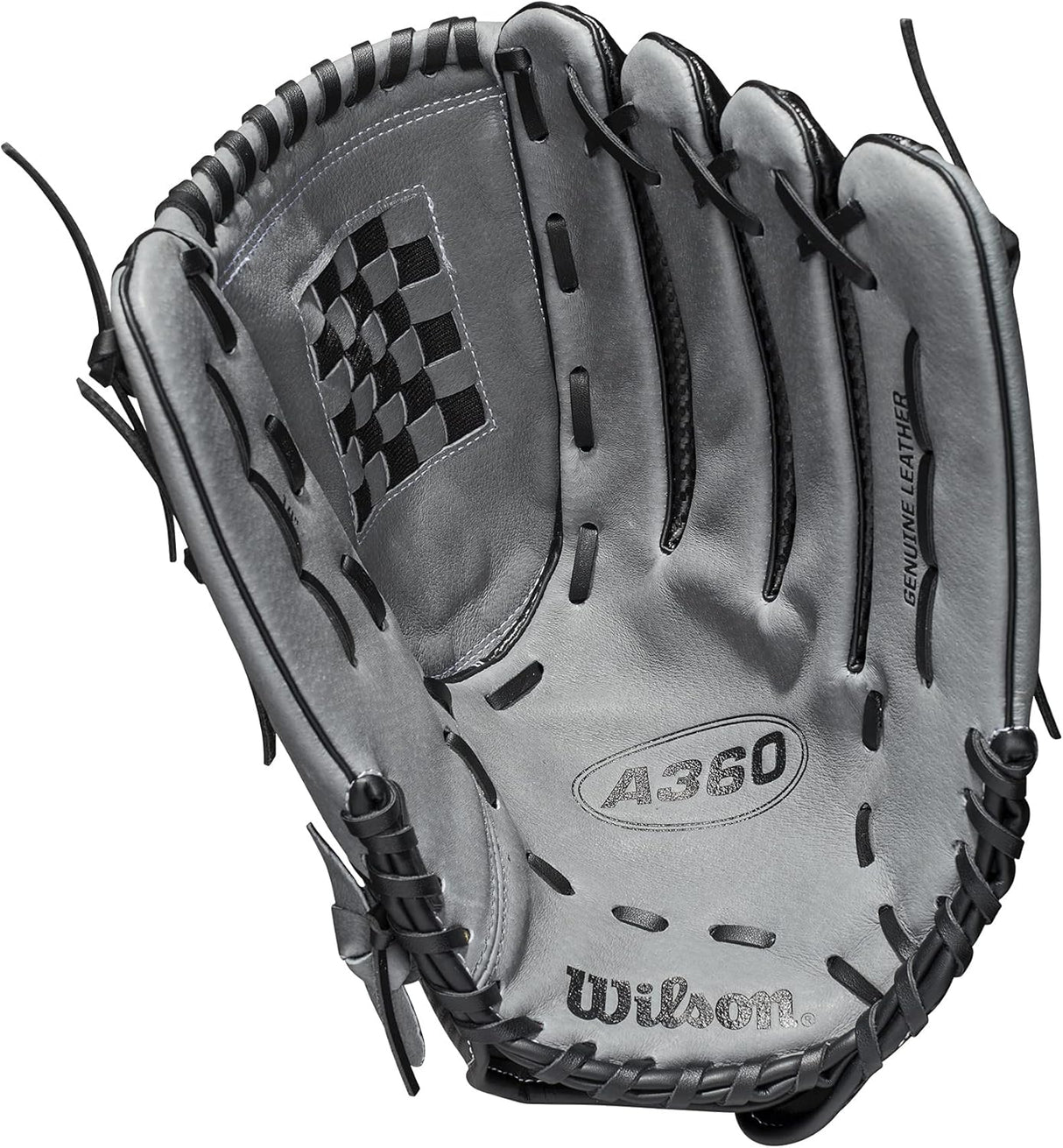 Honkbalhandschoen - A360 - Softball - Volwassenen - (zwart/grijs) - 14 inch