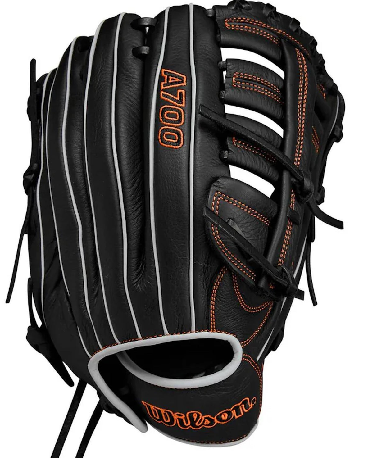 Wilson - Honkbalhandschoen - A700 - Jeugd - 12,5 inch - Zwart - LHT (voor linkshandige werper)