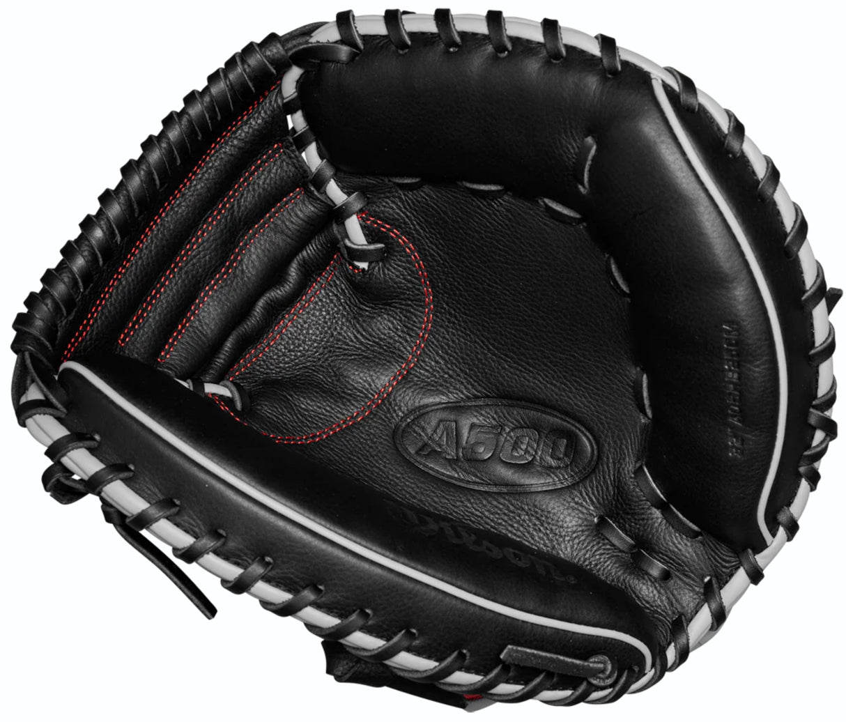 Wilson - Honkbal - Catcherhandschoen - A500 - Jeugd - Rood/Zwart - 32 inch