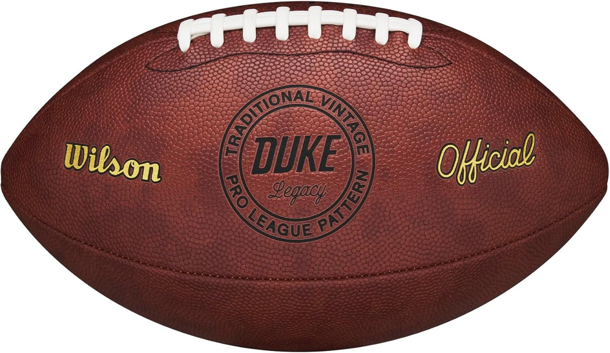 Wilson - NFL - Duke - Throwback - Composiet Leer - Officiel Maat - Bruin - Incl. Opblaas Naaldventiel
