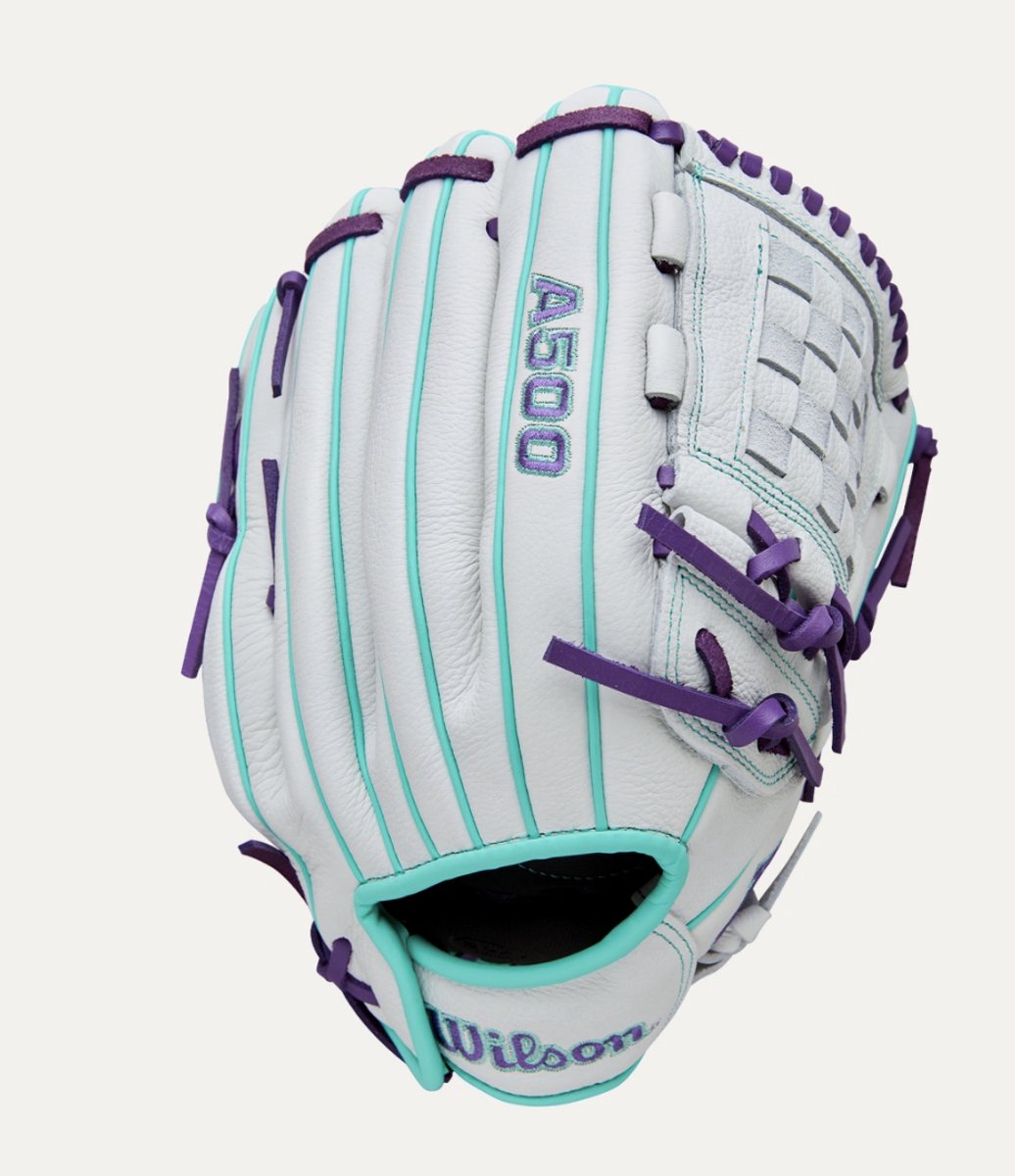 Wilson - Softbalhandschoen - Siren - A500 - Fastpitch - 12 inch - Wit/Paars