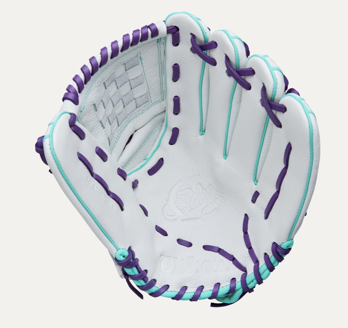 Wilson - Softbalhandschoen - Siren - A500 - Fastpitch - 12 inch - Wit/Paars