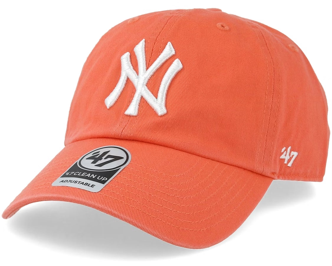 Baseball Cap - Clean Up - Lifestyle - New York Yankees - B-RGW17GWSNL-GU - Grapefruit