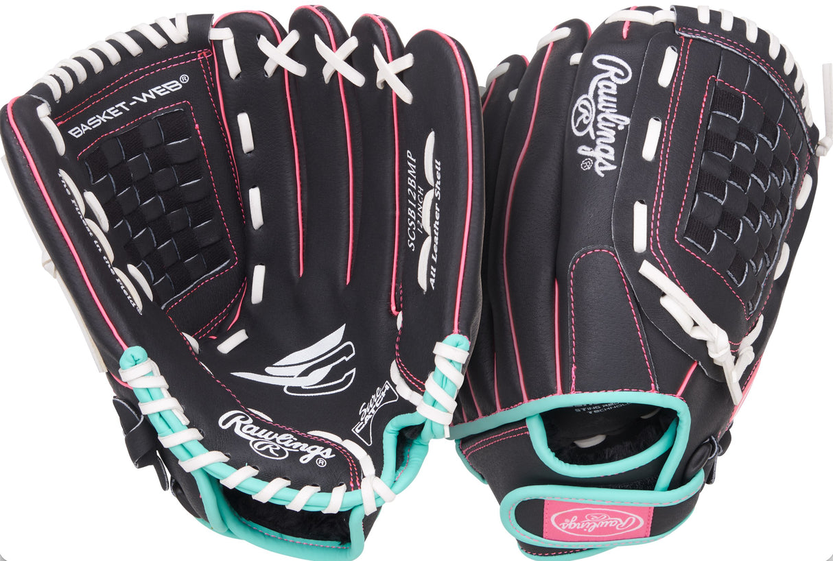 Rawlings - MLB - Softbal Handschoen - Sure Catch - Jeugd - 12 inch - Linkshandige Werper - Rechtshandig Vangen