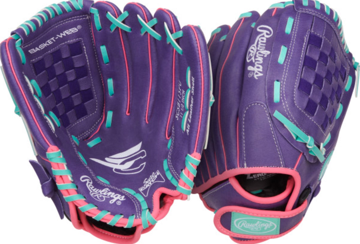 Rawlings – MLB – Softballhandschuh – Sure Catch – Jugend – 11,5 Zoll