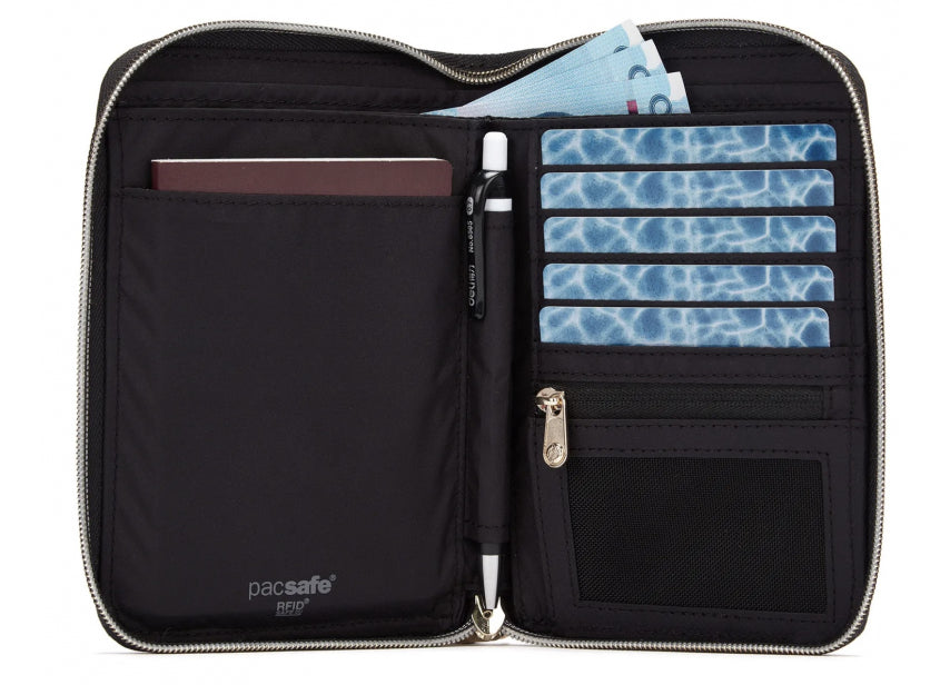 Travel Organizer Compact Dames RFIDsafe Zwart