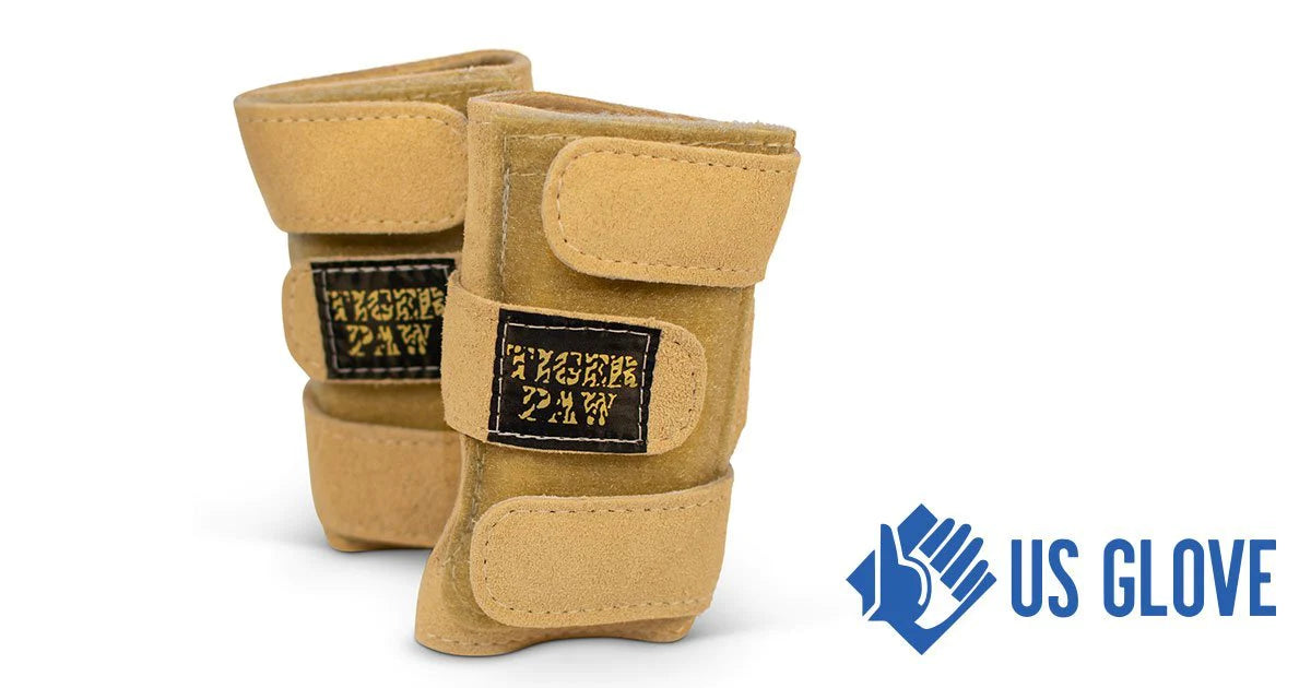 Poignet de gymnastique - Pattes de tigre - Ajustable - Cuir
