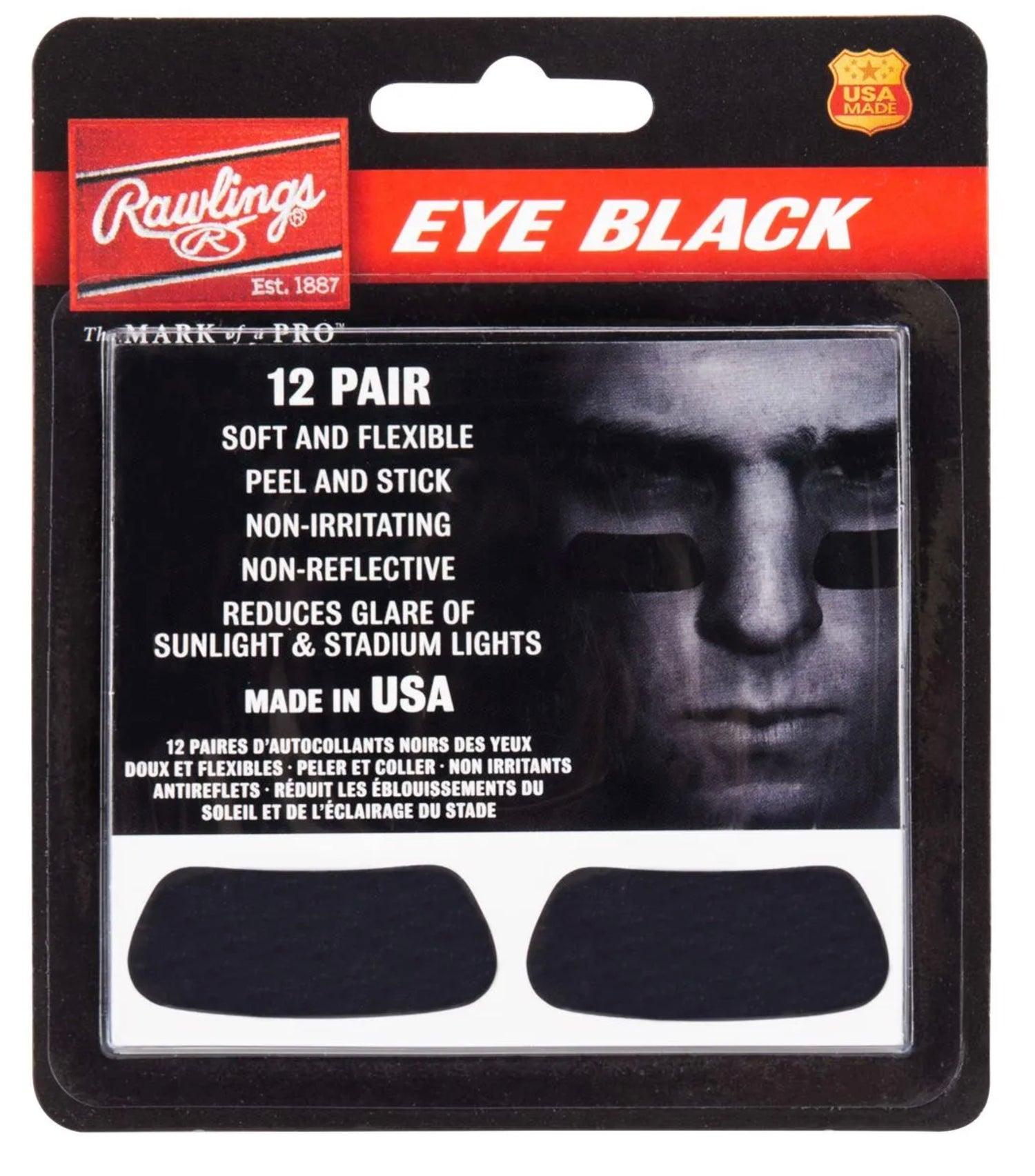 Eye Black – Selbstklebende Aufkleber – 12 Paar