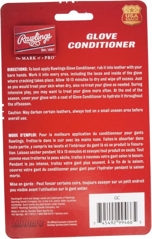 Glove Conditioner Baseball Softball Cream Protection Cream-colored 50 gr