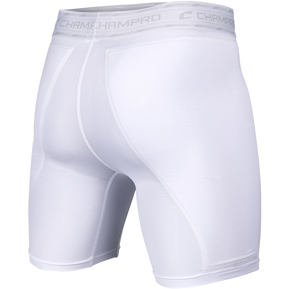 Champro - Take-Out - Compression Short - Met C-Flex Cup - Tok - Wit - Jeugd