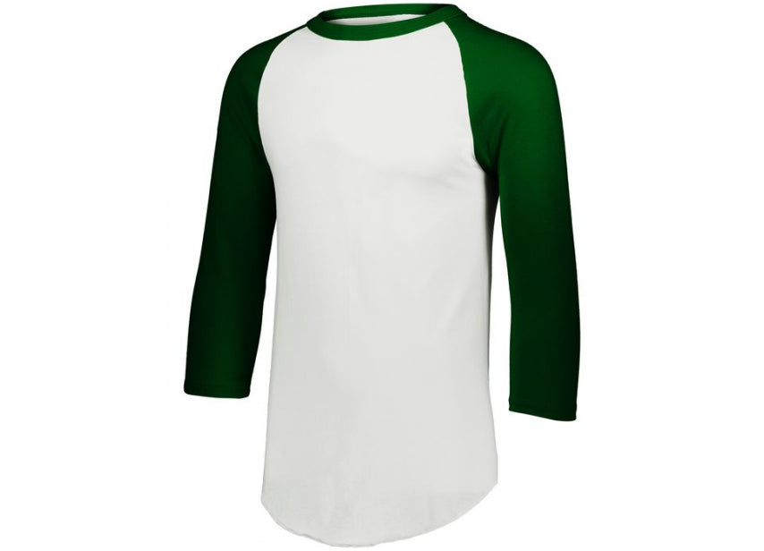 Baseball Shirt - Men - 3/4 sleeve (Dark Green)