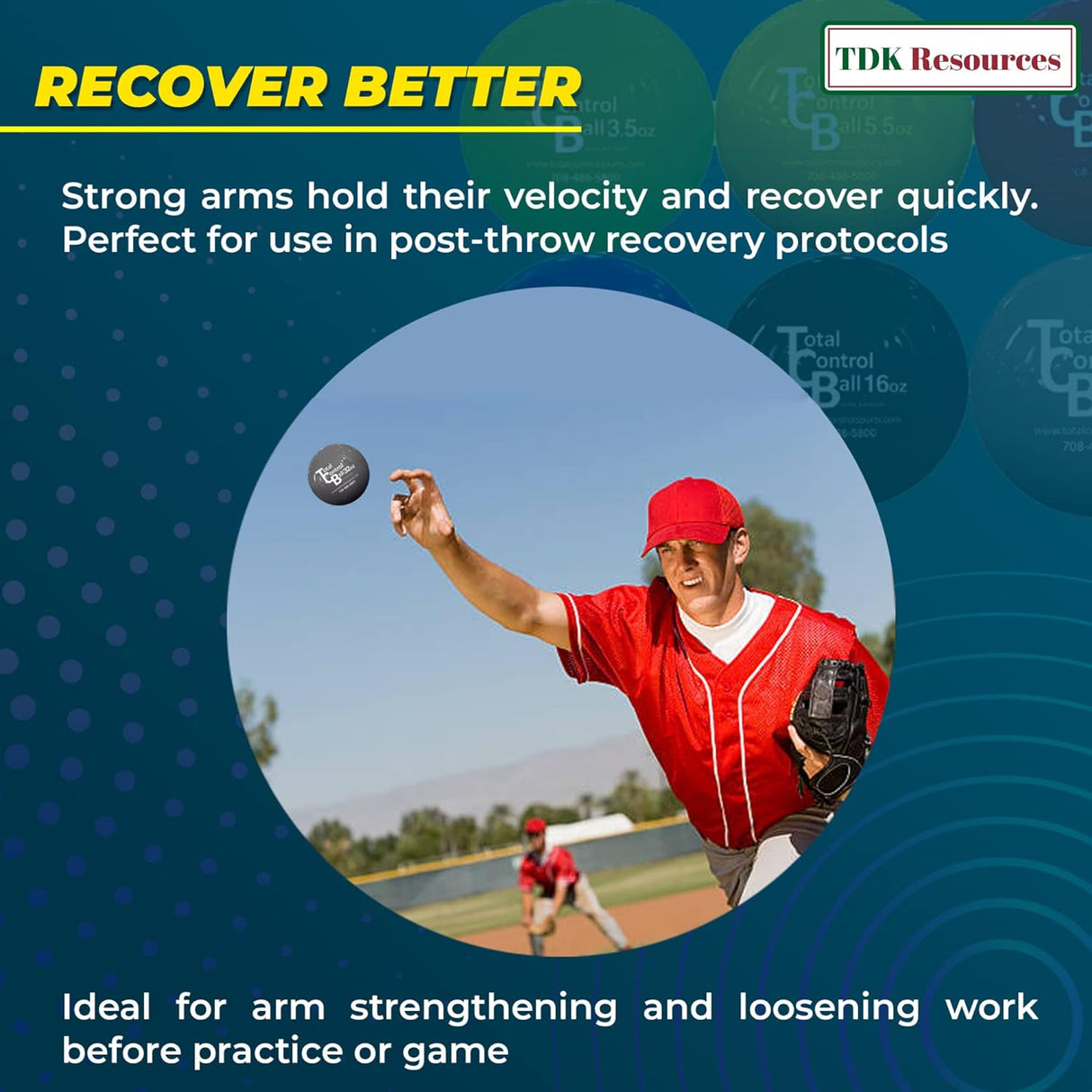 Weighted Baseball Training - 6 balls