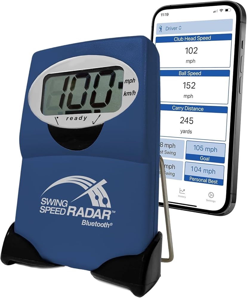 Swing Speed Radar - Golf - Honkbal - Met Bluetooth - Blauw