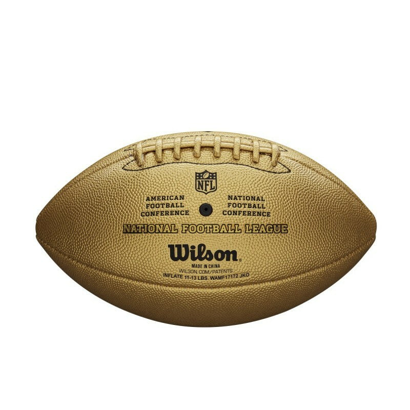 Duke Metallic American Football Ball - Gold Edition - Official Size