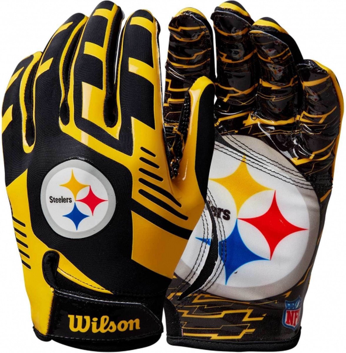 Receiver Gloves - Stretch Fit - Pittsburgh Steelers - Jeugd