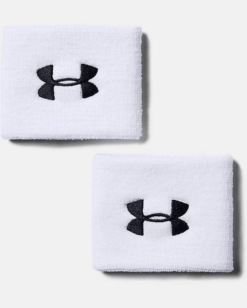 Under Armour Performance Zweetbanden/Polsbanden - Set Van 2 - Wit - One Size