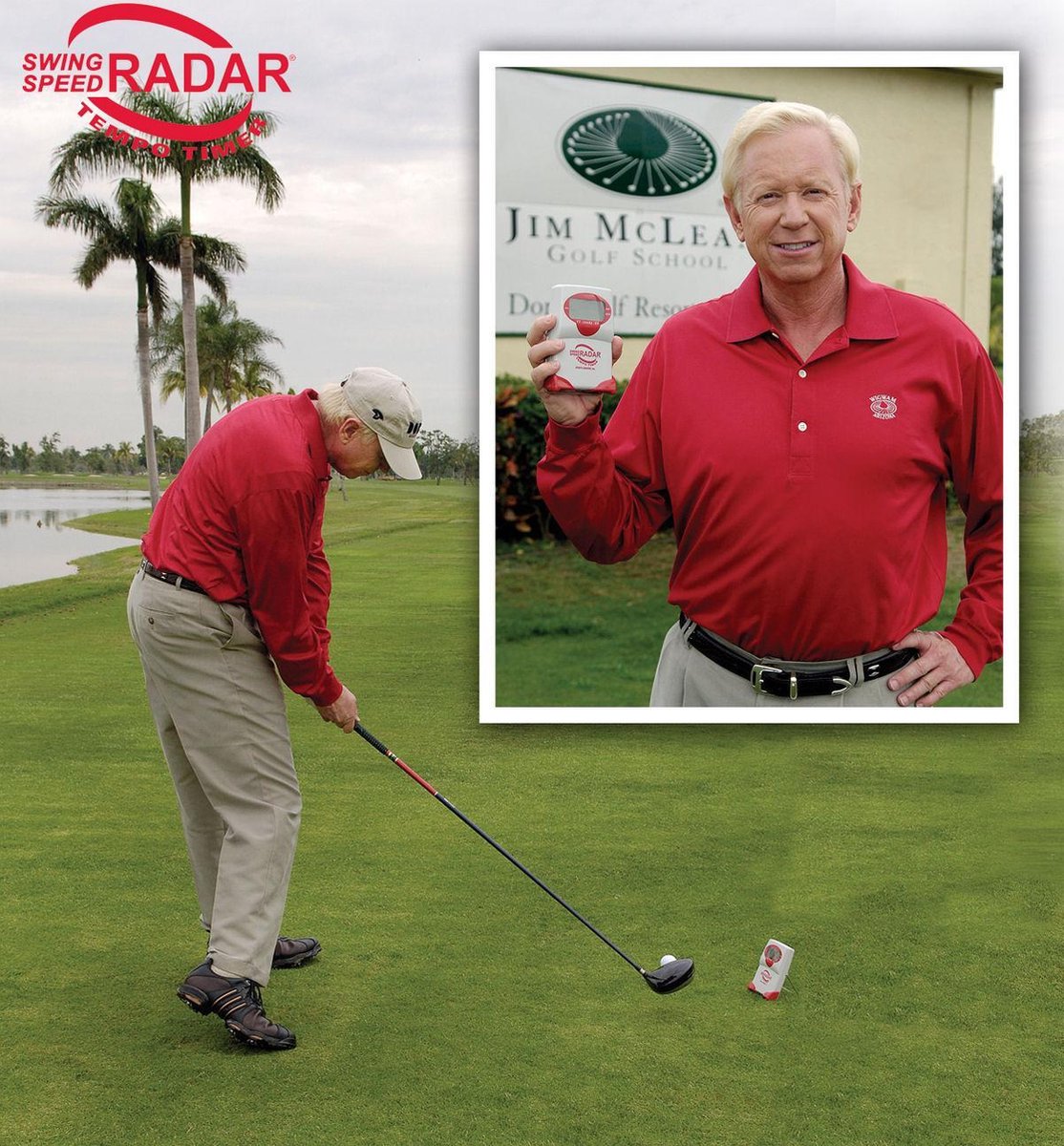 Radar de vitesse de swing de golf avec chronomètre de tempo