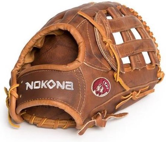 Gant de baseball - Cuir - 11.75 pouces - Noyer - Pour lanceur gaucher