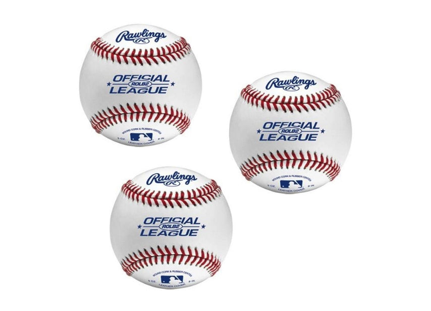 Lederbaseball - ROLB2 - 3 Stück