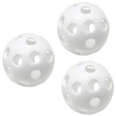 Benson - Honkballen - 3 Stuks Wiffle Plastic Baseball/Pickleball - Wit - 9 inch
