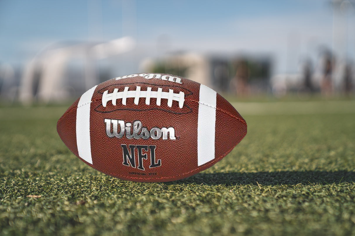 Nfl Official Full Size American Football - Incl. Naaldnippel (Bruin)