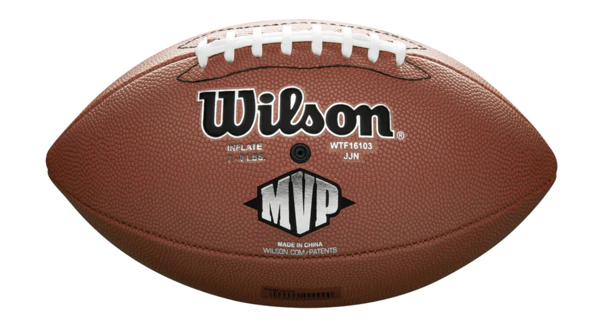 Wilson - American Football - MVP - Official Size - Inclusief Naaldnippel - Bruin