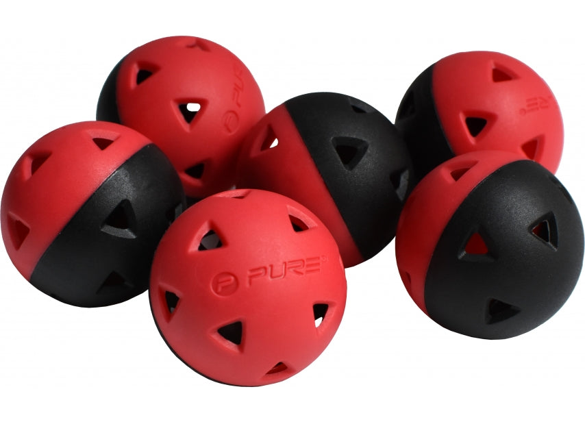 Balles de Golf Impact Training - Lot de 6 (Noir)