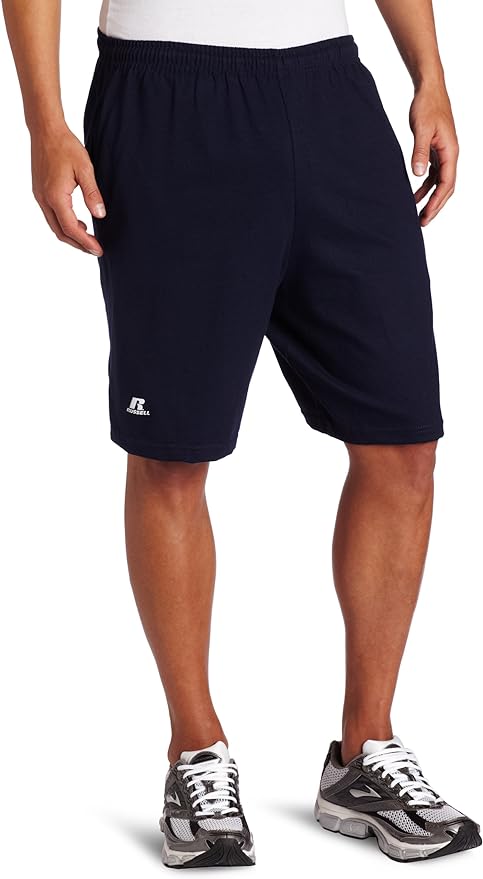 Russell Athletic Herren-Baumwollshorts mit Taschen – Marineblau