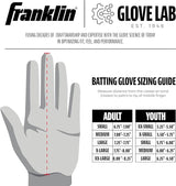 Franklin - Honkbal - MLB - Slaghandschoentjes - 2nd Skinz Drip - JEUGD Versie - Zwart/Goud - Sport Baseball/Softball - JEUGD Large