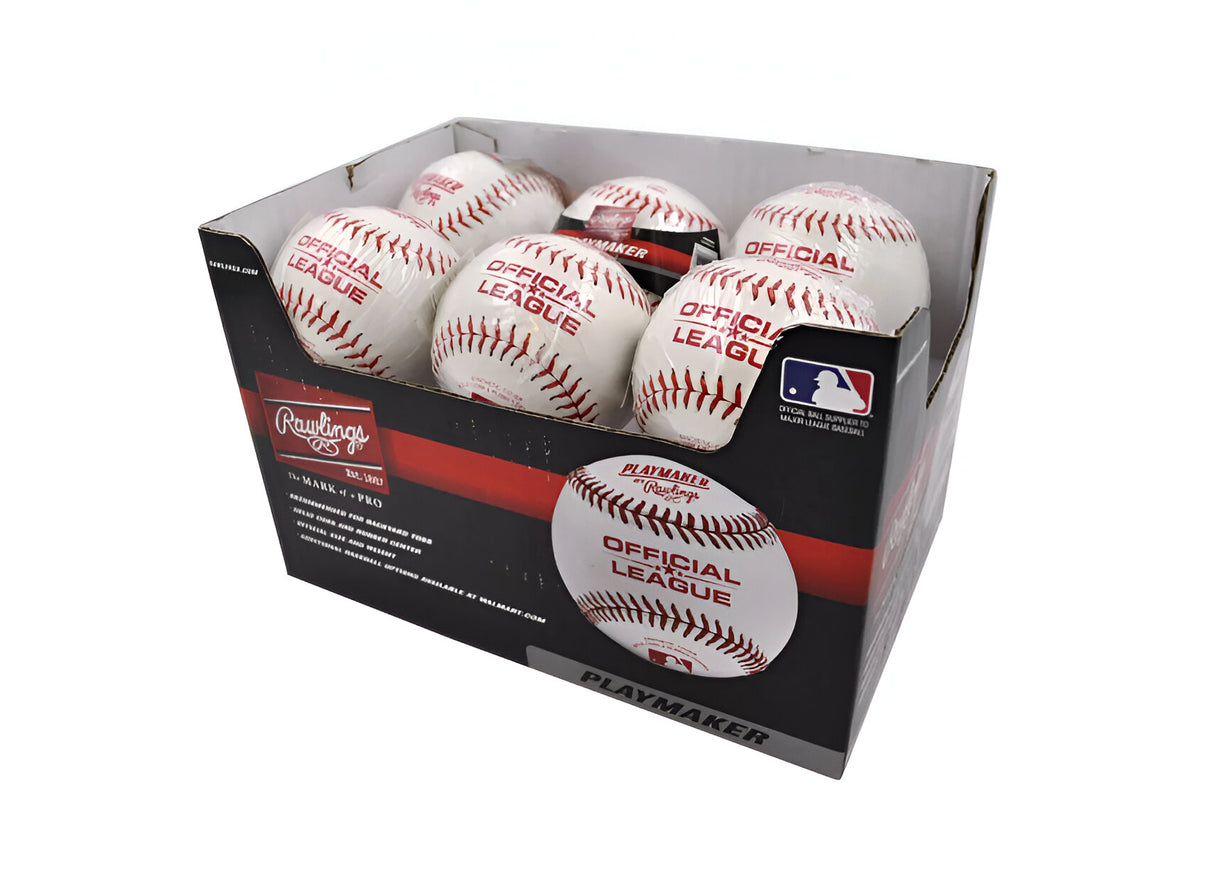 Honkballen - 12 stuks - Playmaker Recreatief - Dozijn - 9 inch