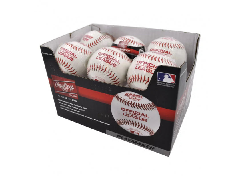Balles de baseball - 12 pièces - Playmaker Recreational - Douzaine - 9 pouces