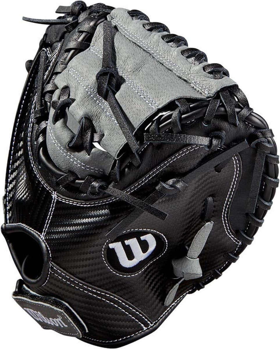 Honkbal Catcher Handschoen - A360 - Kinderen - (zwart/grijs) - 13,5 inch