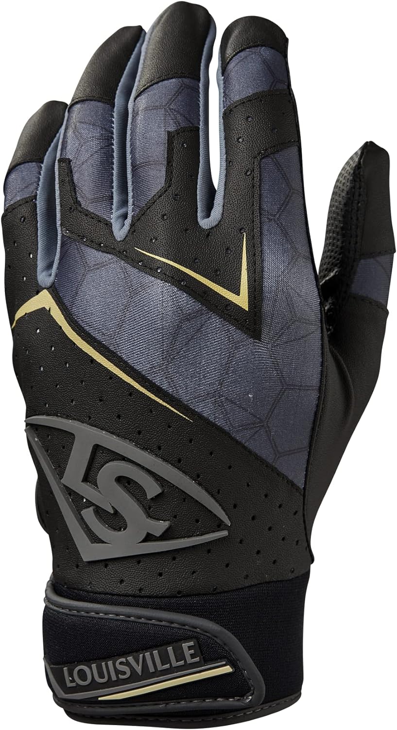 Louisville Slugger - Honkbal - MLB - JEUGD Versie - Slaghandschoentjes - Genuine V2 - Zwart - Jeugd Large