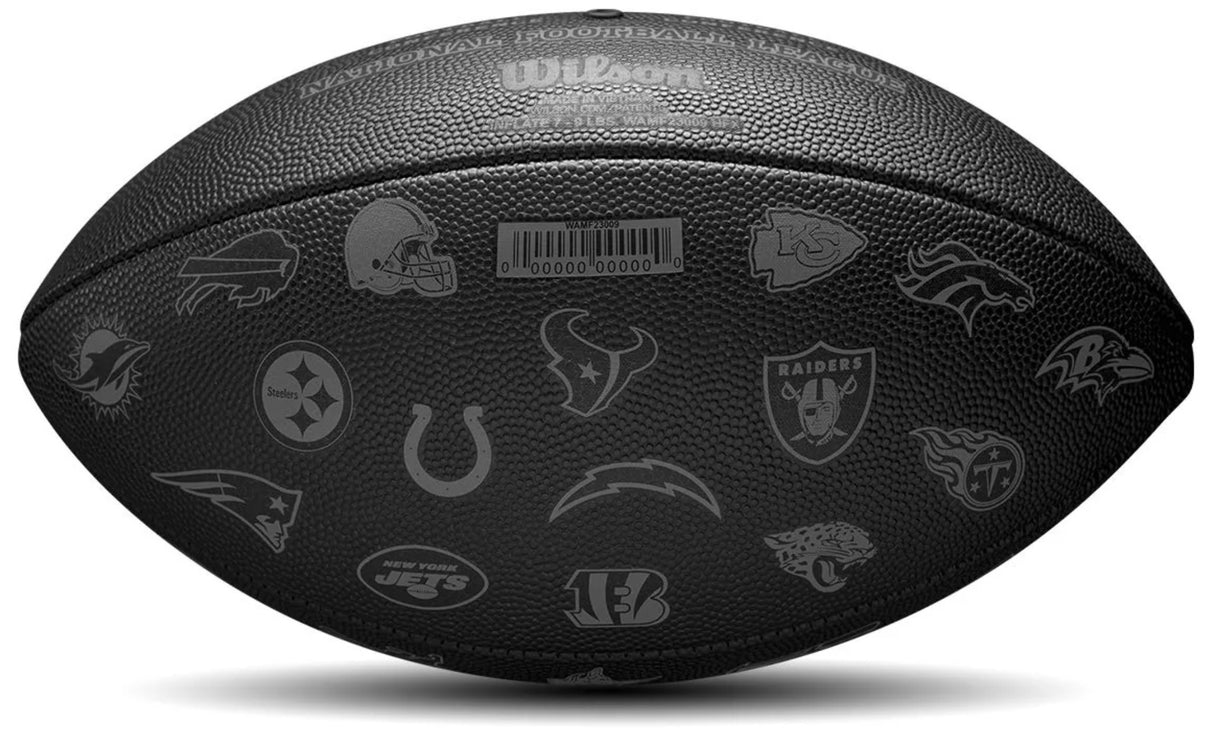 American Football - 32 Team Logo - Black - Incl. oppomp naaldnippel