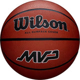 Wilson - Basketball - MVP - Rubber - Streetball Basketbal - Buiten - Outdoor - Maat 7 - Bruin - Inclusief Oppomp Naaldnippel