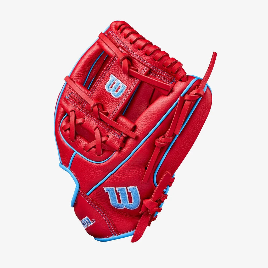 Wilson - Honkbalhandschoen - A500 - Jeugd - Rood - 11,5 inch - Voor Linkshandige Werper (LHT)