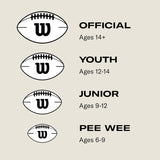 Wilson - NFL - Duke - Throwback - Composiet Leer - Officiel Maat - Bruin - Incl. Opblaas Naaldventiel