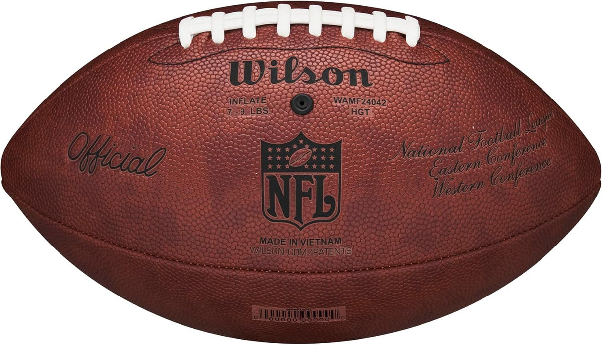 Wilson - NFL - Duke - Throwback - Composiet Leer - Officiel Maat - Bruin - Incl. Opblaas Naaldventiel