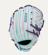 Wilson - Softbalhandschoen - Siren - A500 - Fastpitch - 12 inch - Wit/Paars