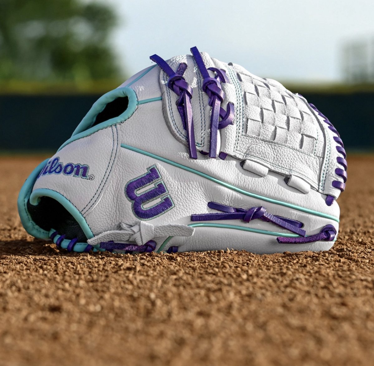 Wilson - Softbalhandschoen - Siren - A500 - Fastpitch - 12 inch - Wit/Paars